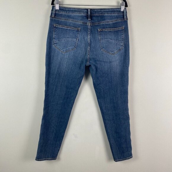 Driftwood Jackie Skinny Ankle Jeans Womens 31 Embroidered Aztec Side Stripe - Picture 5 of 10